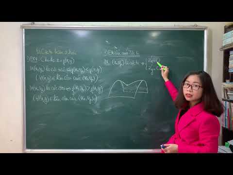 Video Giải tích 2 - Chương 1 - Bài 3: Cực trị hàm 2 biến P1 - youtube