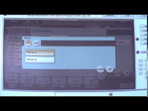 MFP Job Shops - Scan - In PDF A  format and File Name