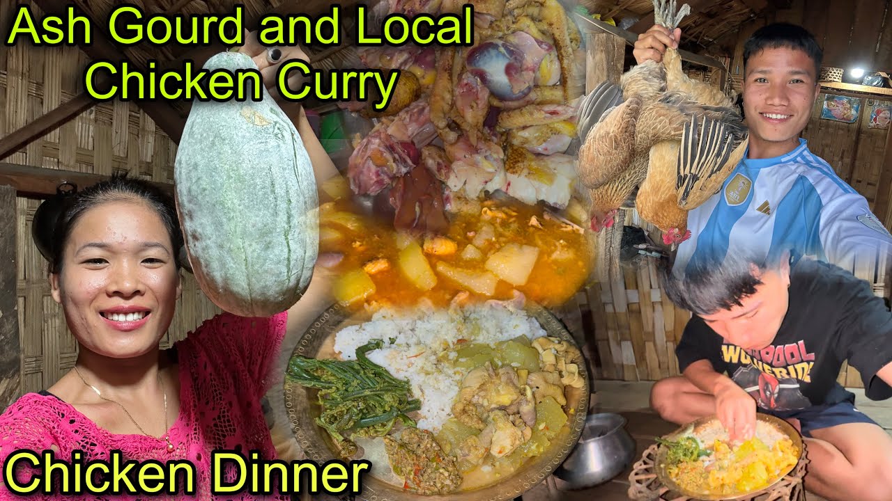 Local Chicken With Ash Gourd || Chicken Dinner With Family ❤️ || Family Vlogs 