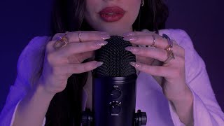 Asmr Brain Melting And Relaxing With Rain Sound , Mic Scratch , Hand Movements , Mouth Sound...