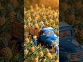 Tiny Farmers Grow Pineapple 🍍 Mini Farming Story | Harvest &amp; Market Truck#shorts