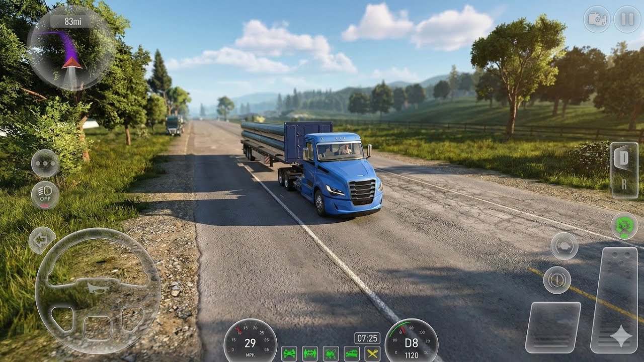 Realistic  US Truck Simulator Android Gameplay Heavy Hauling 