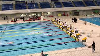 230318 インカレ 男子４×50ｍ CMASビーフィンリレー 1組