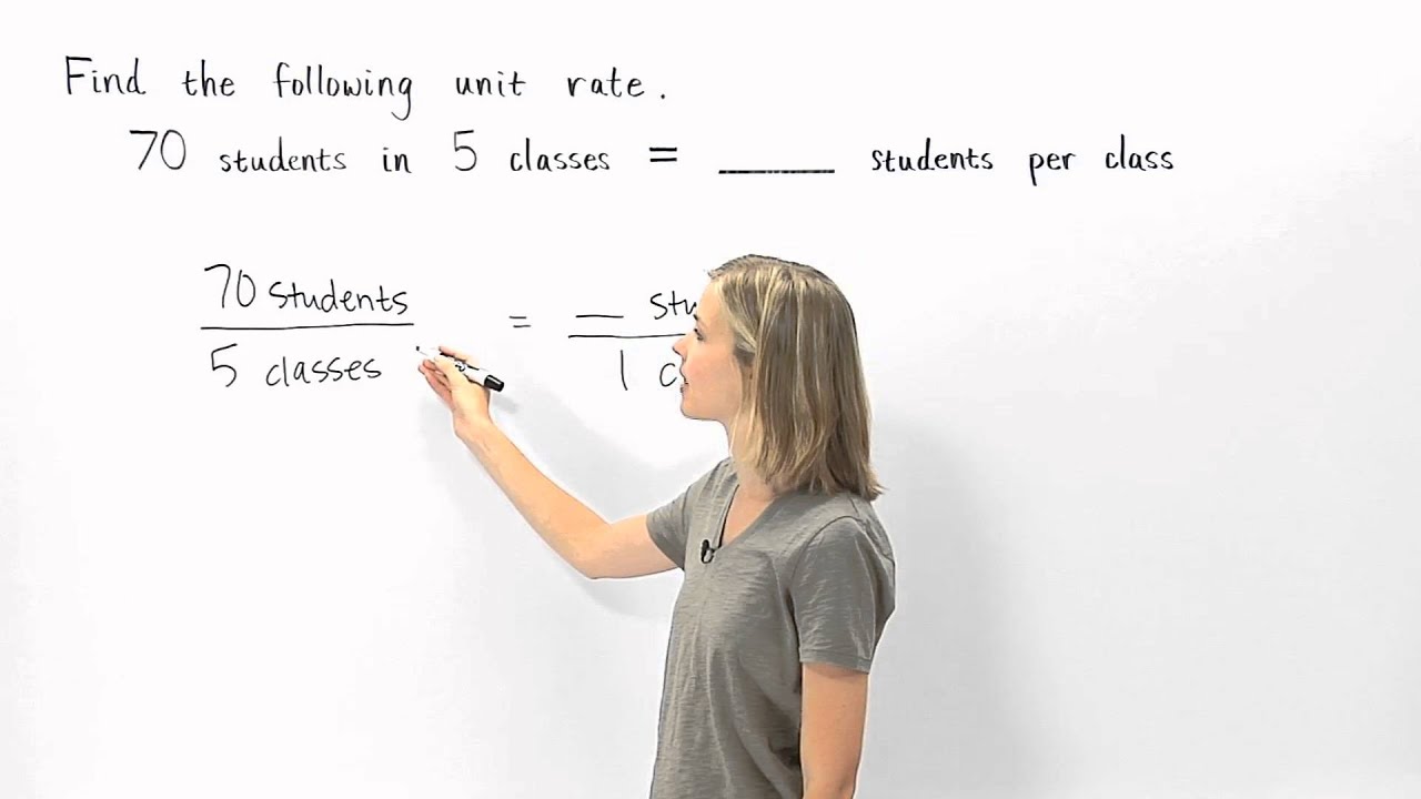 Unit Rate MathHelp YouTube