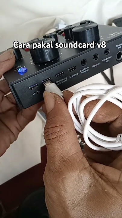 Cara menggunakan soundcard v8 untuk karaoke #soundcardv8 #soundcardalatkaraoke