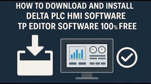 How to download and install delta plc HMI software TP Editor Software #delta #hmi #electrical #edit