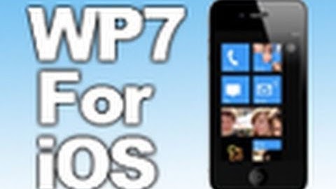 Windows Phone 7 Theme For iOS - OS7