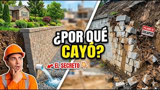Cómo construir un MURO DE CONTENCIÓN que NO se caiga 🏗️