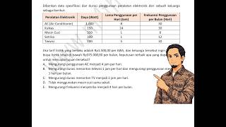 Pembahasan Soal TKA Fisika – Menghitung Biaya Listrik Rumah Tangga | Daya & Energi Listrik