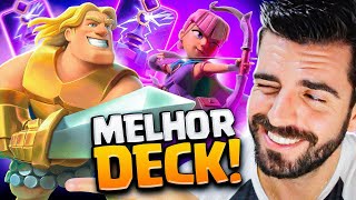 DEFINITIVO! MELHOR DECK DE CAVALEIRO DOURADO DA ATUALIDADE NO CLASH ROYALE!