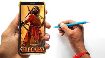 Chhava movie Vicky Kaushal drawing,  Step by step,  Outline Tutorial
