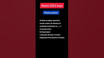 NUMS physics 2022 keys |NUMS mcat 2022 keys |PHYSICS PART 34| @mdcattest  #shorts #youtubeshorts