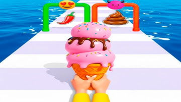 Stacky Ice Cream Runner - Gameplay Walkthrough - All Levels (IOS, Android)