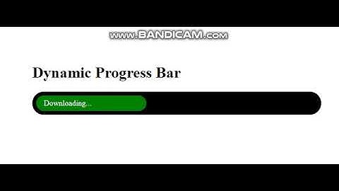 Dynamic progress Bar