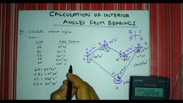 4.3 Compass Surveying: Calculation of Interior Angles from Bearings