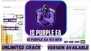 IS Purple EA V1.1 MT4 + Presets | Category : MT4 Expert Advisor | No DLL | Available in Cheap price
