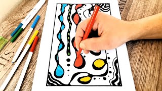 (716) Neurographic Art Inspired / Simple Tutorial / Meditative Art / Intuitive Art / Art Therapy