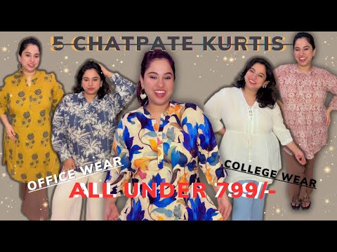 5 Chatpati Summer Kurtis Under ₹799/- 😱 | Budget Kurti Haul 