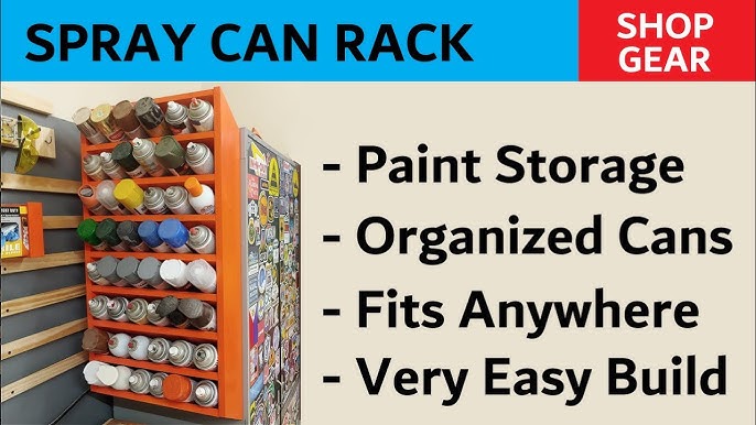 DIY Spray Paint Can Large 25 Can Storage Rack Woodworking Plans – dryforge