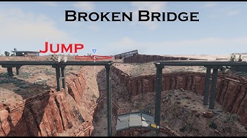 🚗💥 Who Will Survive the Broken Bridge Jump?! | BeamNG.drive Crash Test