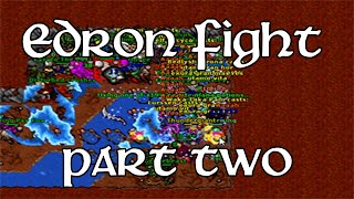 Tibia - Funera War - Retro Hardcore Pvp - Edron Fight - Part 2 - SAVED FROM A MASSACRE