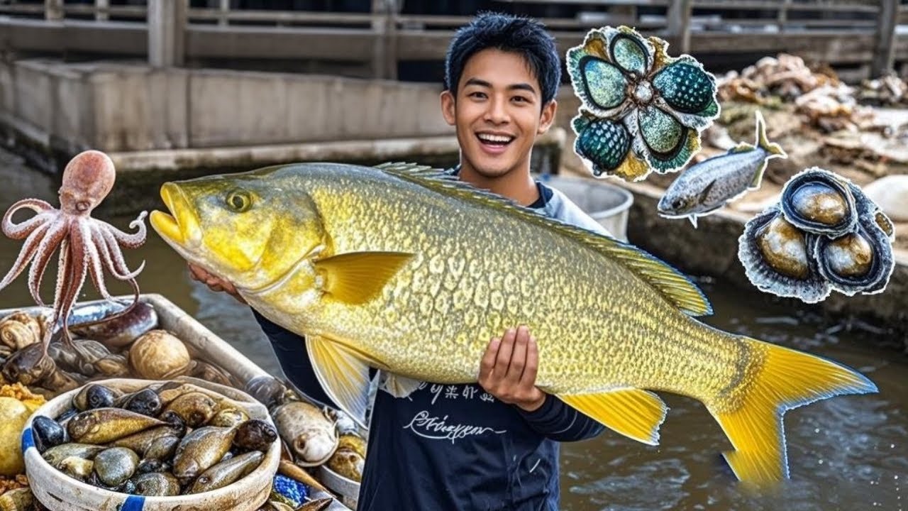 斥巨资买了25斤超大鳗鱼打窝，竟收获上百斤的超级大黄衣锦鱼，直接翻十倍赚疯了！