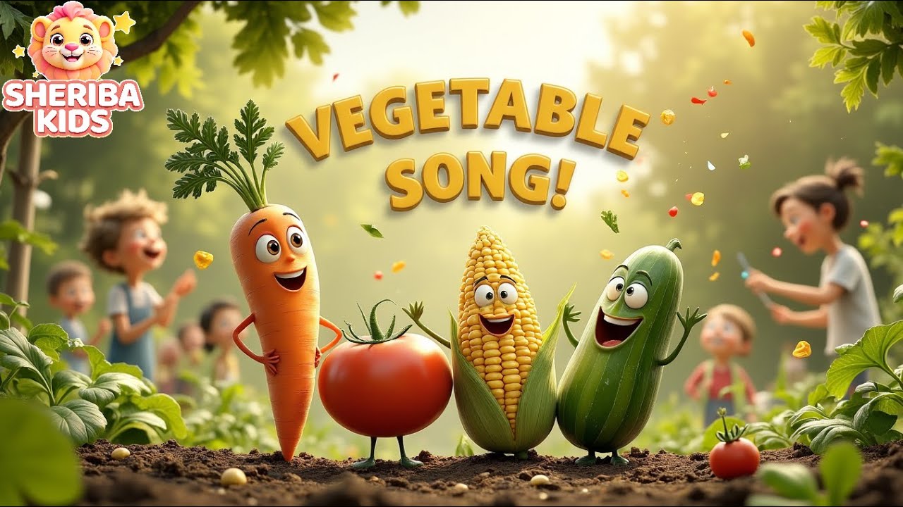 Vegetable Rhymes for Kids | Learn Vegetables with Fun Songs | Sheriba ...