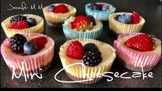 MINI CHEESECAKE  RECIPE / CHEESECAKE CUPCAKES / SUPER EASY TO MAKE | Jennifer M M