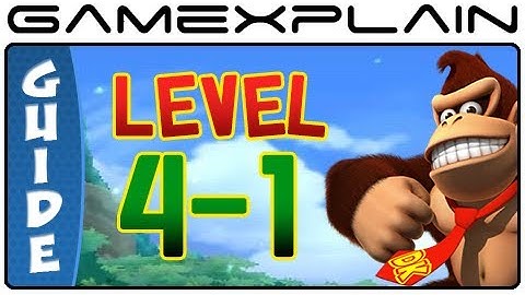 Donkey Kong Country Returns 3D: 4-1 Rickety Rails (Puzzle Pieces, KONG Letters Guide, Walkthrough)