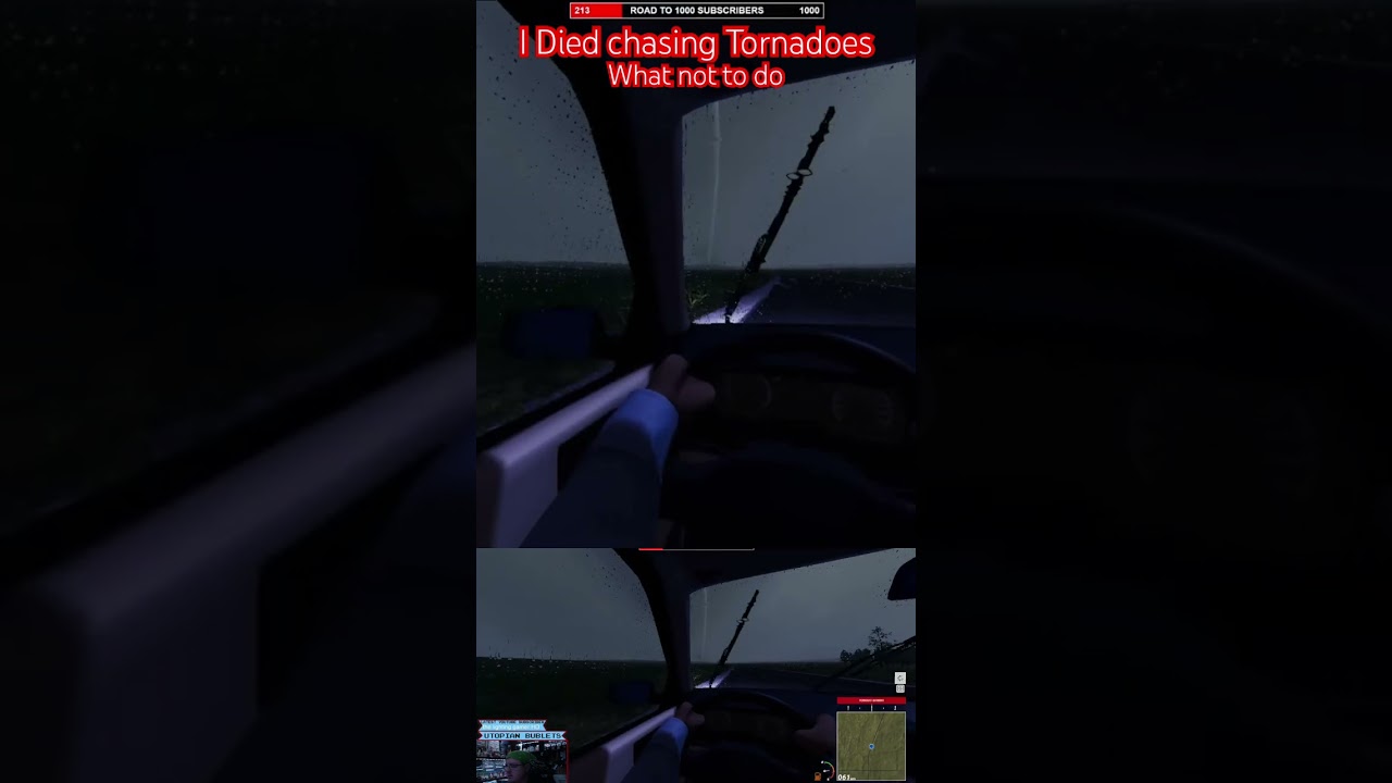 I died chasing Tornadoes in a simulator :( 