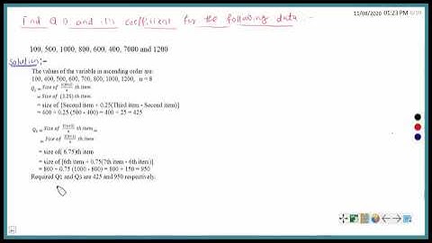 Quartile Deviation for discrete data