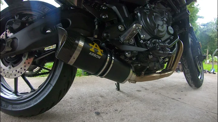 2021 Yamaha Mt07 Homologated Arrow street thunder full system with db killer  4k
