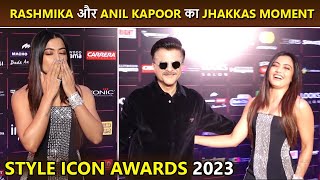National Crush Rashmika Mandannas Jhakkas Moment With Anil Kapoor At Style Icons Awards 2023