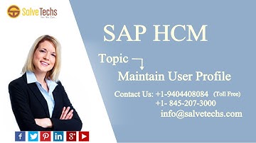 SAP HCM Online Training | Maintain user profiles session 1
