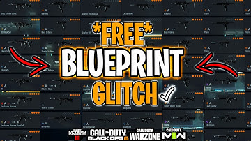 Free Warzone ANY Blueprint Glitch