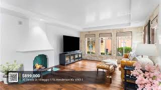 Henderson Home For Sale $899K | 30 Strada Di Villaggio 170