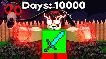 SPEEDRUNNING 10000 Days using ADMIN COMMANDS in 99 Nights in the Forest!
