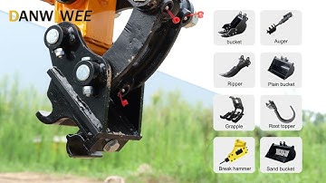 🔥 Mini Excavator Quick Coupler Demo | Change Attachments in 10 Seconds!