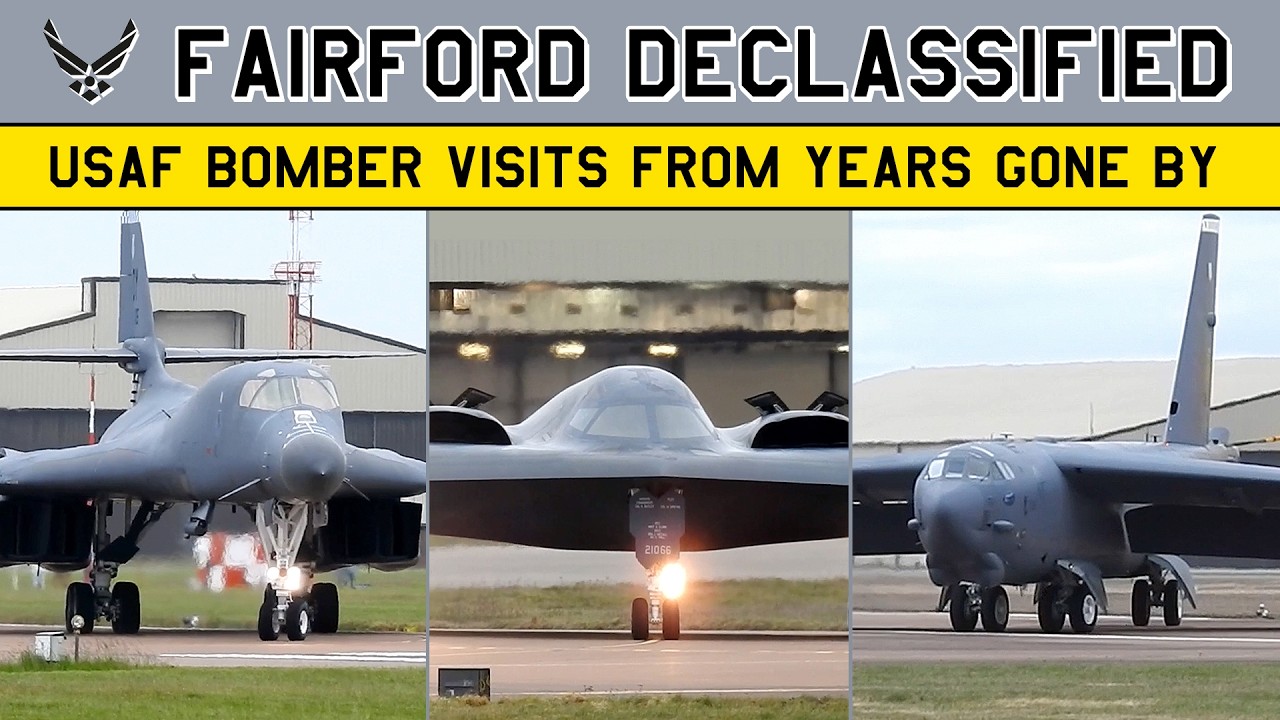 TOP TRUMPS | A look back at previous times B-1, B-2 & B-52 Heavy Bombers have visited RAF Fairford!