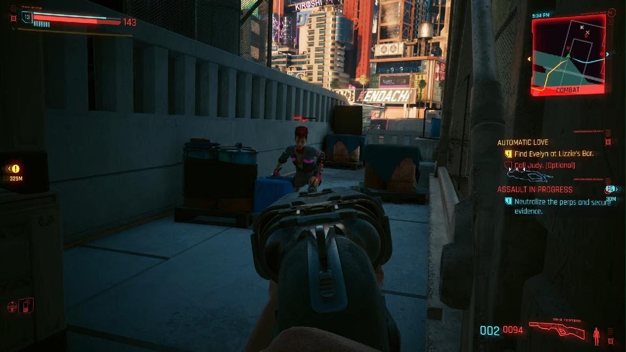 Cyberpunk 2077 2.0 update throwing knife, grenade, LMG, shotgun mixed