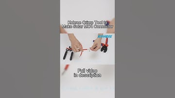 Make Solar MC4 Connector with Kohree Crimp Tool#kohree #crimpingtool #installsolar #rvaccessories