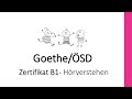 Modellsatz Zertifikat B1 - Goethe ÖSD - Aufgabe 1 und 2