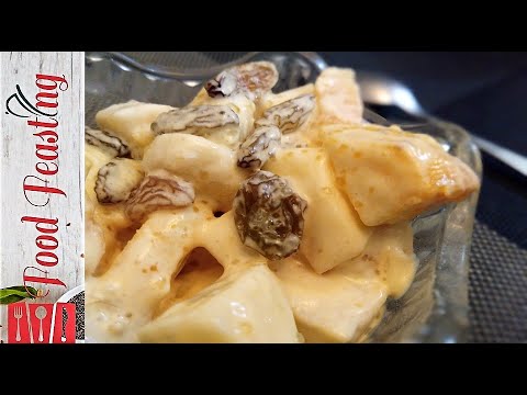 ICE-CREAM FRUIT CHAAT | RECIPE BY FOOD FEASTING | #HappyCookingToYou