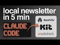 I automated a local newsletter with Claude Code