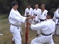 Работа на макиваре | Ганшаку по Фудокан карате-до в Монастыре Св Прохора Пчинского, 1998 год