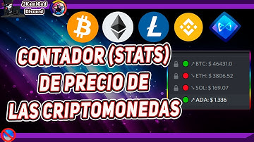 🟣Contadores (STATS) de las criptomonedas para 💠 Discord 📡 JKamiGod