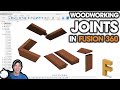 Fusion 360 for Woodworkers Part 3 - Creating Common WOODWORKING JOINTS in Autodesk Fusion 360