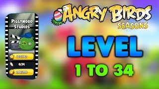 Angry Birds Season Piggywood Studios Level 1 To 38 Full Gameplay (3 Stars) screenshot 5