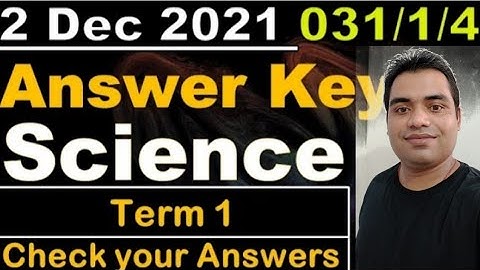 Science Answer key 2021|| 031/2/4|| Science Term 1 Paper Solutions || Science Class 10 Answer key