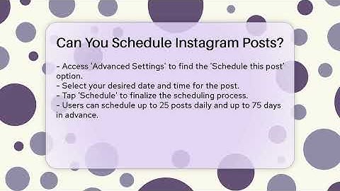 Can You Schedule Instagram Posts? - Everyday-Networking